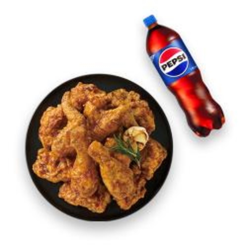 [멕시카나치킨]마늘간장치킨+콜라1.25L