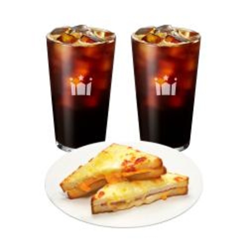[할리스]간편하게 즐겨요 (아메리카노 R 2잔 + 크로크무슈)
