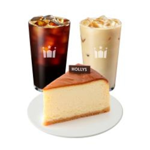[할리스]진짜진짜 응원해요 (아메리카노 R + 바닐라 딜라이트 R + 뉴욕 치즈 케이크)