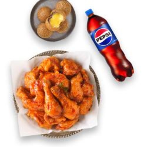 [멕시카나치킨]강정치킨+더블치즈볼+콜라1.25L