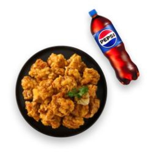 [멕시카나치킨]마늘간장치킨(순살)+콜라1.25L
