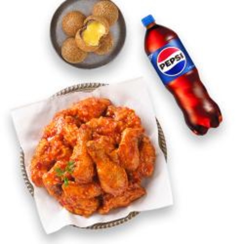 [멕시카나치킨]양념치킨+더블치즈볼+콜라1.25L
